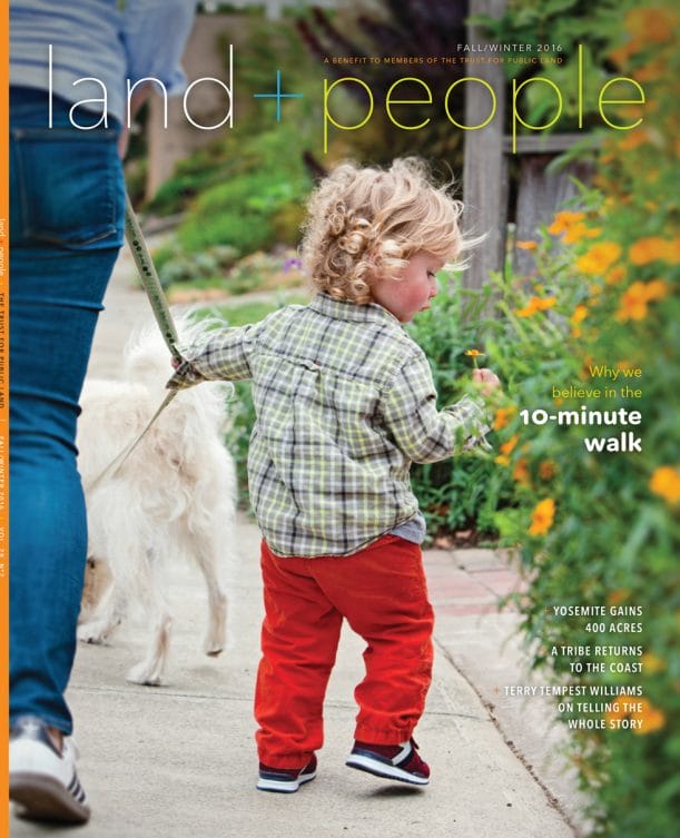 Cover of the fall/winter 2016 issue of Land&People