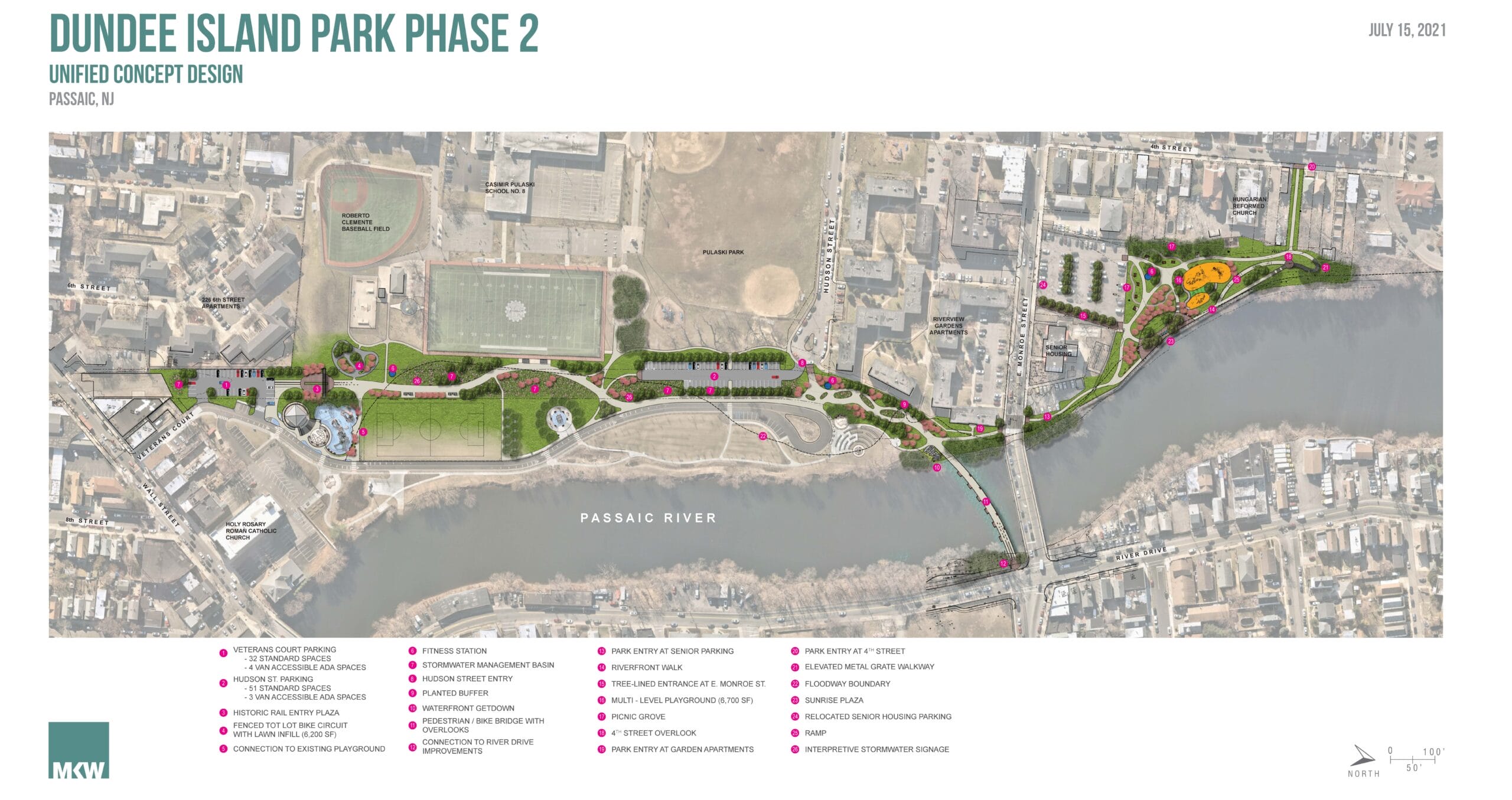 A map of the duke st park phase 2.