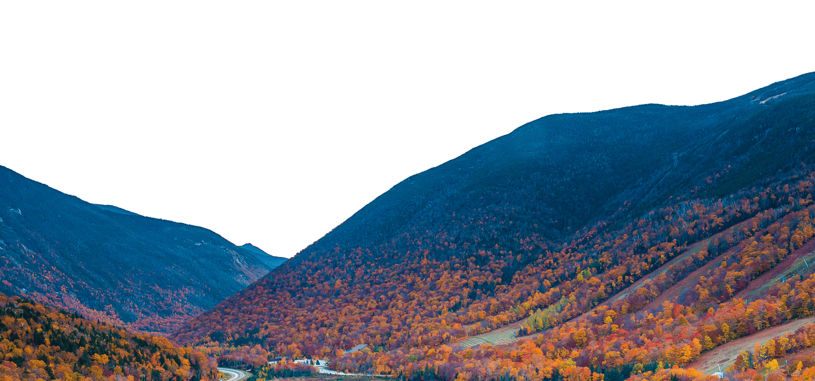 An image of a mountain with trees in the background.