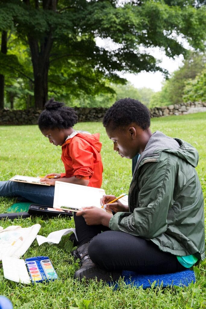 Children are more susceptible to heat-related illness than adults since their bodies cannot regulate temperature as efficiently. Swapping blacktop for trees and shrubs creates cooling shade that lowers the temperature on schoolyards.