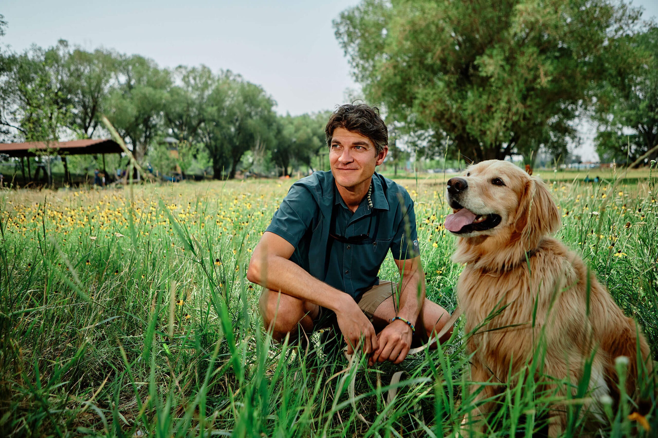 ConFin Director David and his dog Tippet