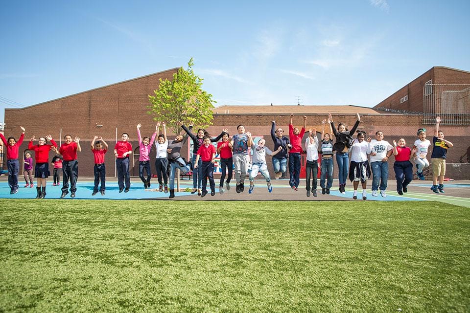 To bring the Community Schoolyards model to every town and city will require an all-hands-on-deck approach. Congress needs to increase federal funding so that every child can go out and play on a schoolyard that is both vibrant and healthy. 