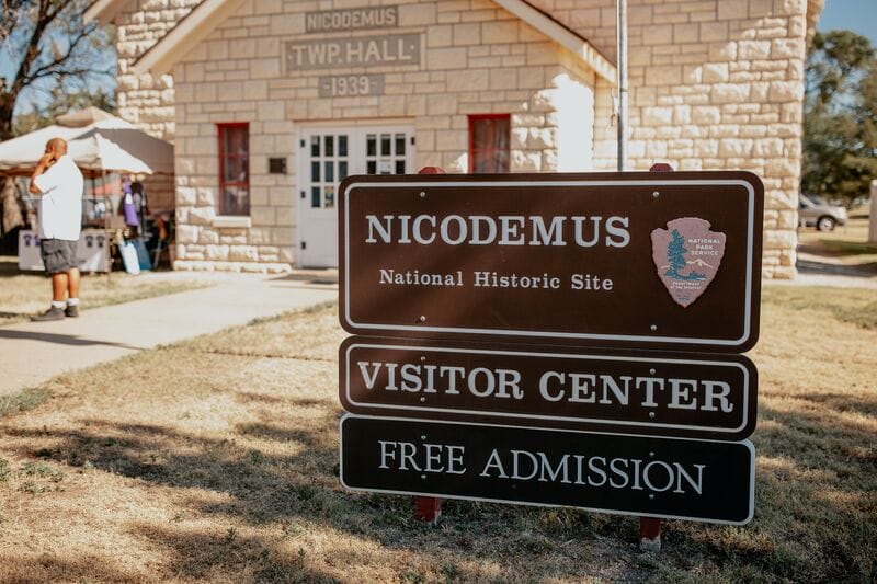 Nicodemus national historic site visitor center.