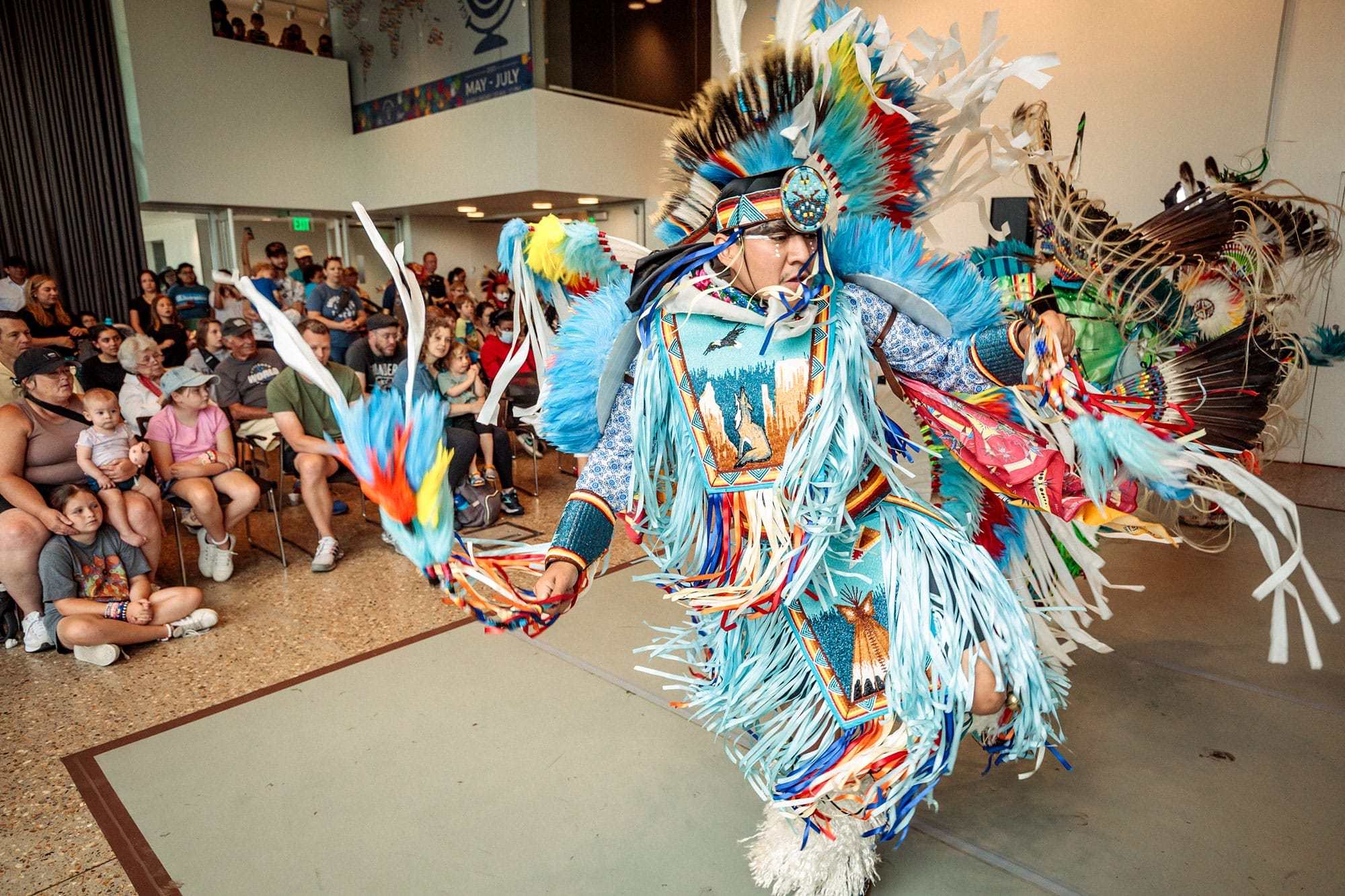 Tulsa’s weekly Global Gatherings, which drew nearly 4,500 people, highlighted traditions from around the country and the world, including Native American dress and dancing in order to immerse community members in the many rich cultures present throughout the city. Photo: Courtesy of Gathering Place