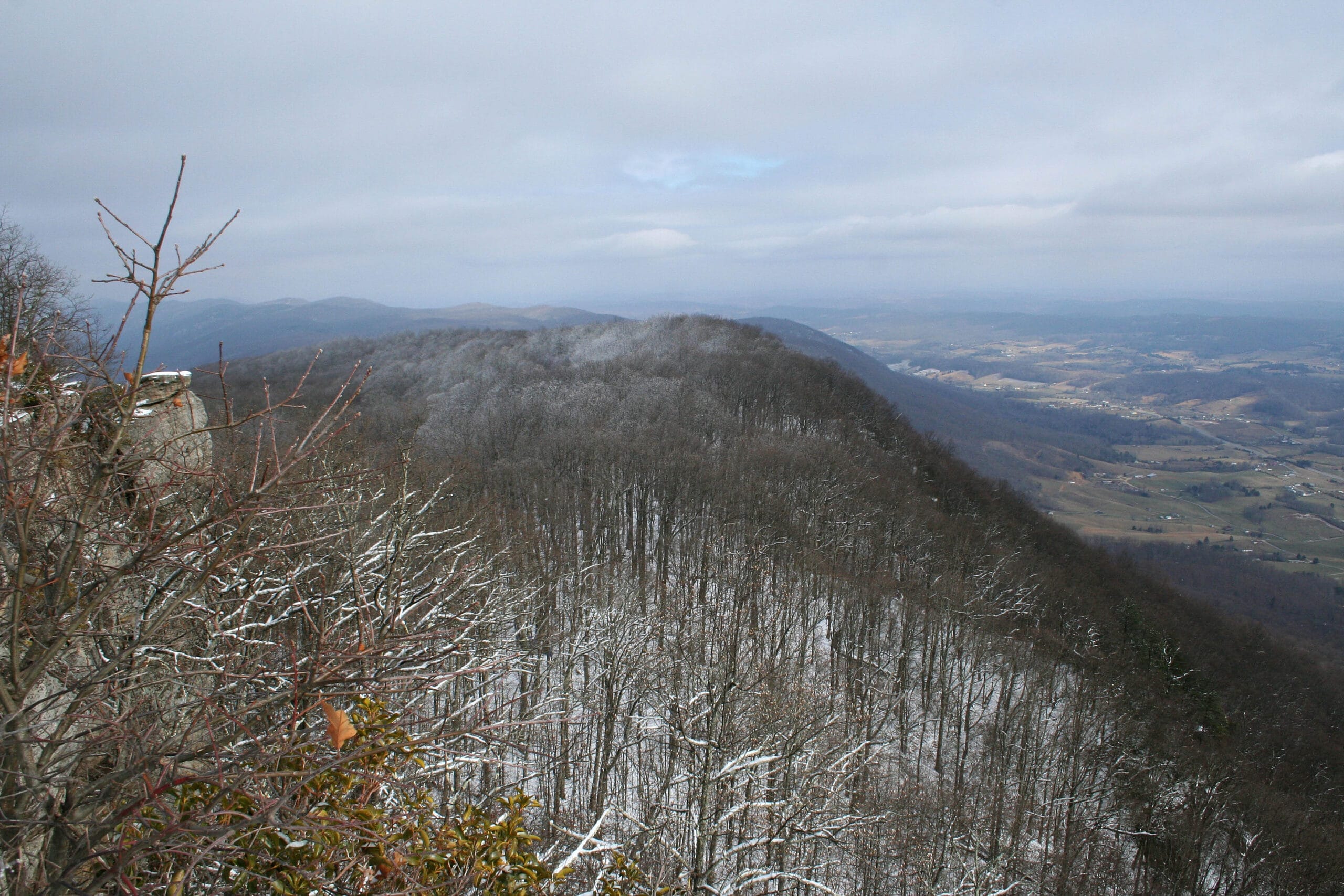 The view from McLean Rock, part of the new ridge-top addition to the Cumberland Trail